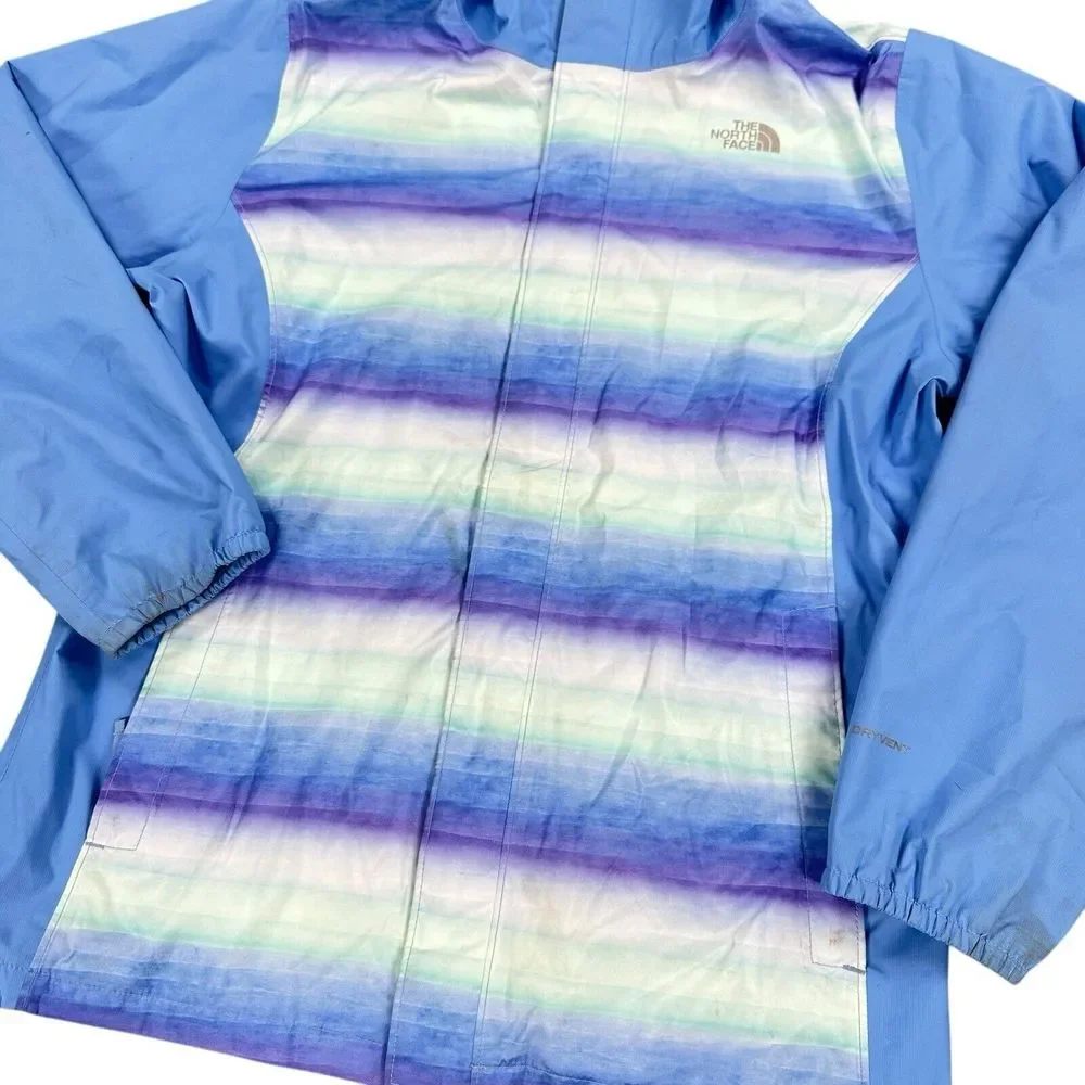 The North Face Girls Size XL‎ Dryvent Full Zip Rain Jacket Hooded Mesh Lined